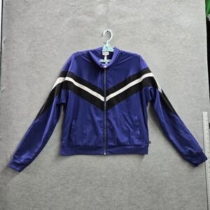 Fabletics Women Jacket XXL Blue Track Jacket‎ Colorblock Activewear Jacket